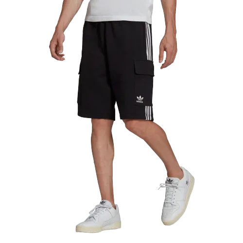 Adidas Men's Adicolor Classics 3 Stripes Cargo Shorts - Black