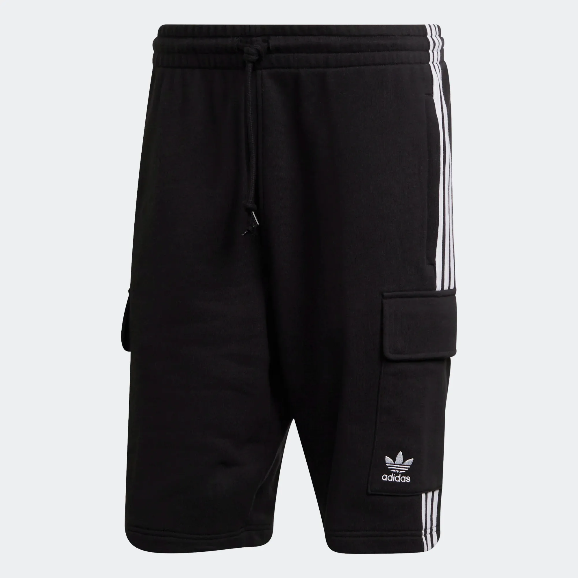 Adidas Men's Adicolor Classics 3 Stripes Cargo Shorts - Black