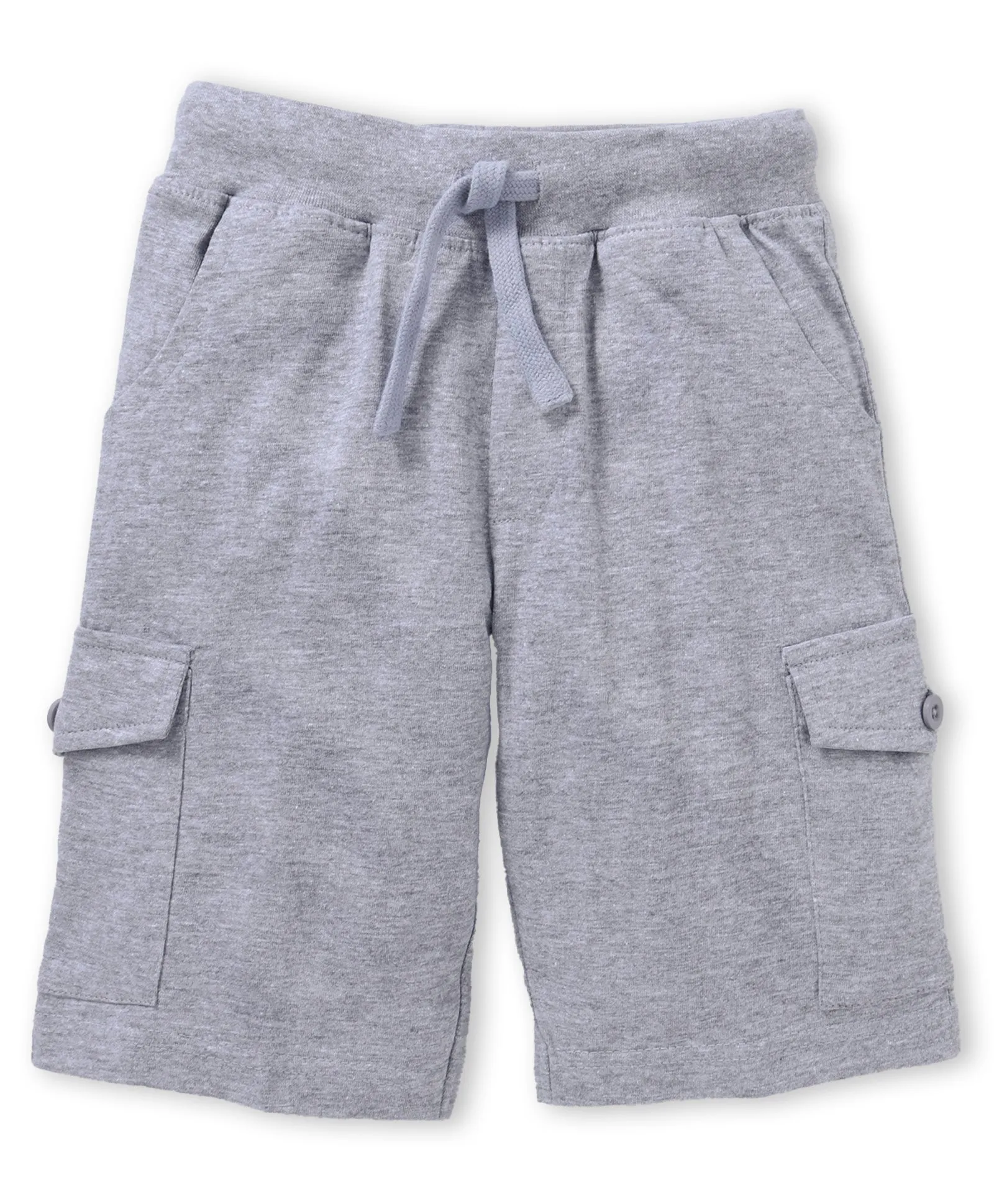 Boys Solid Knit Cargo Short Pack Of 2