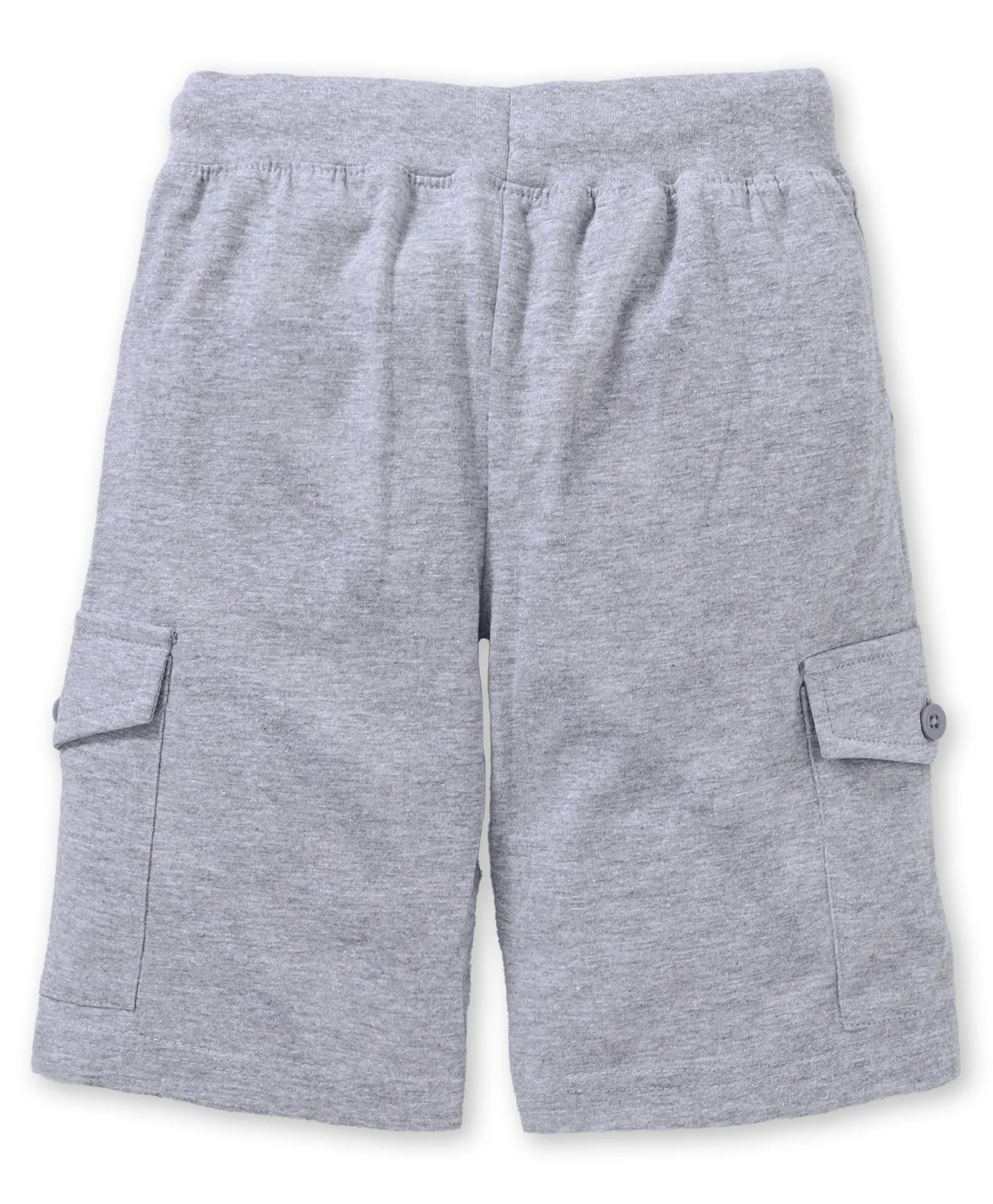 Boys Solid Knit Cargo Short Pack Of 2