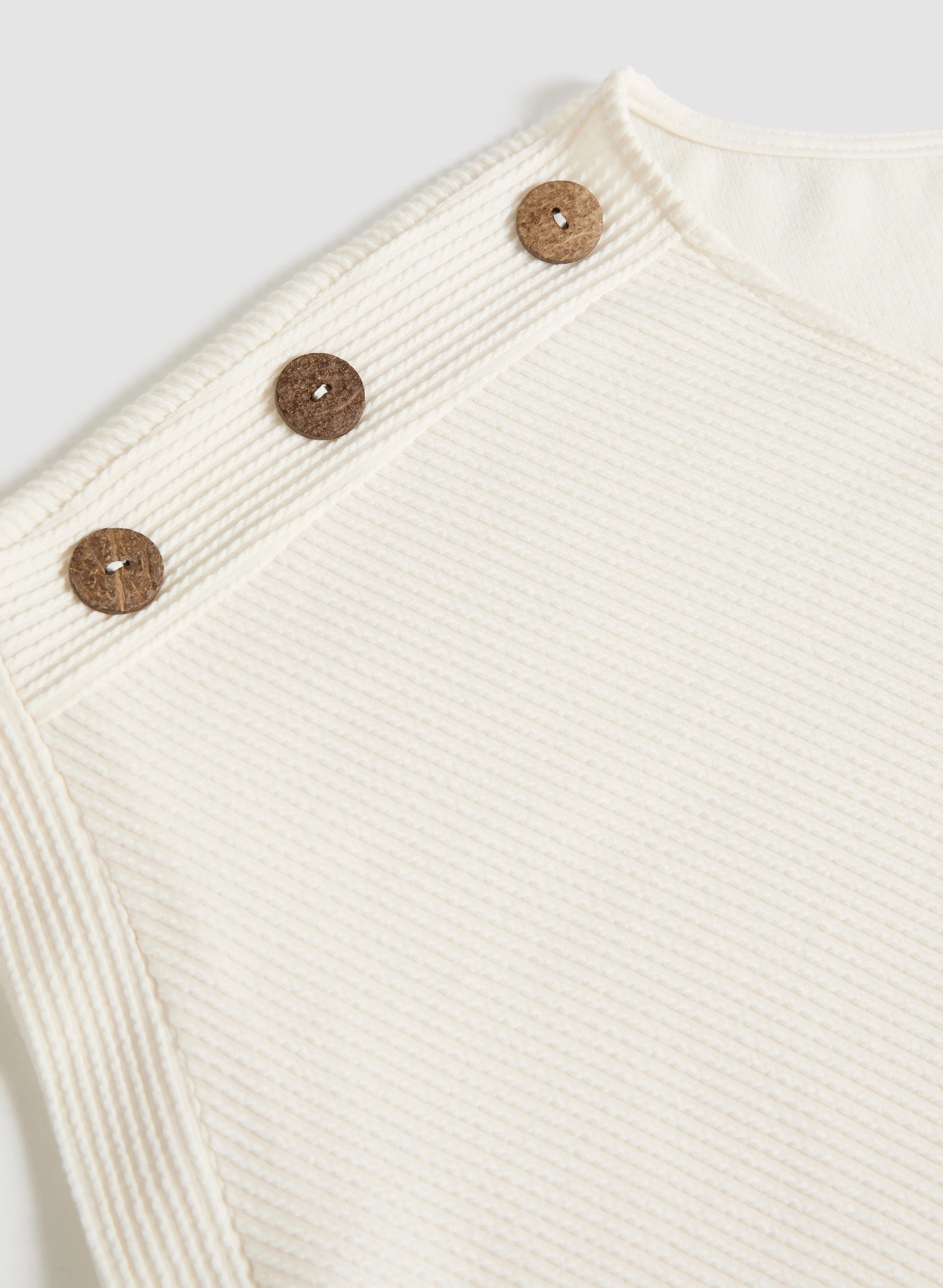 Button Detail Cap-Sleeve Top