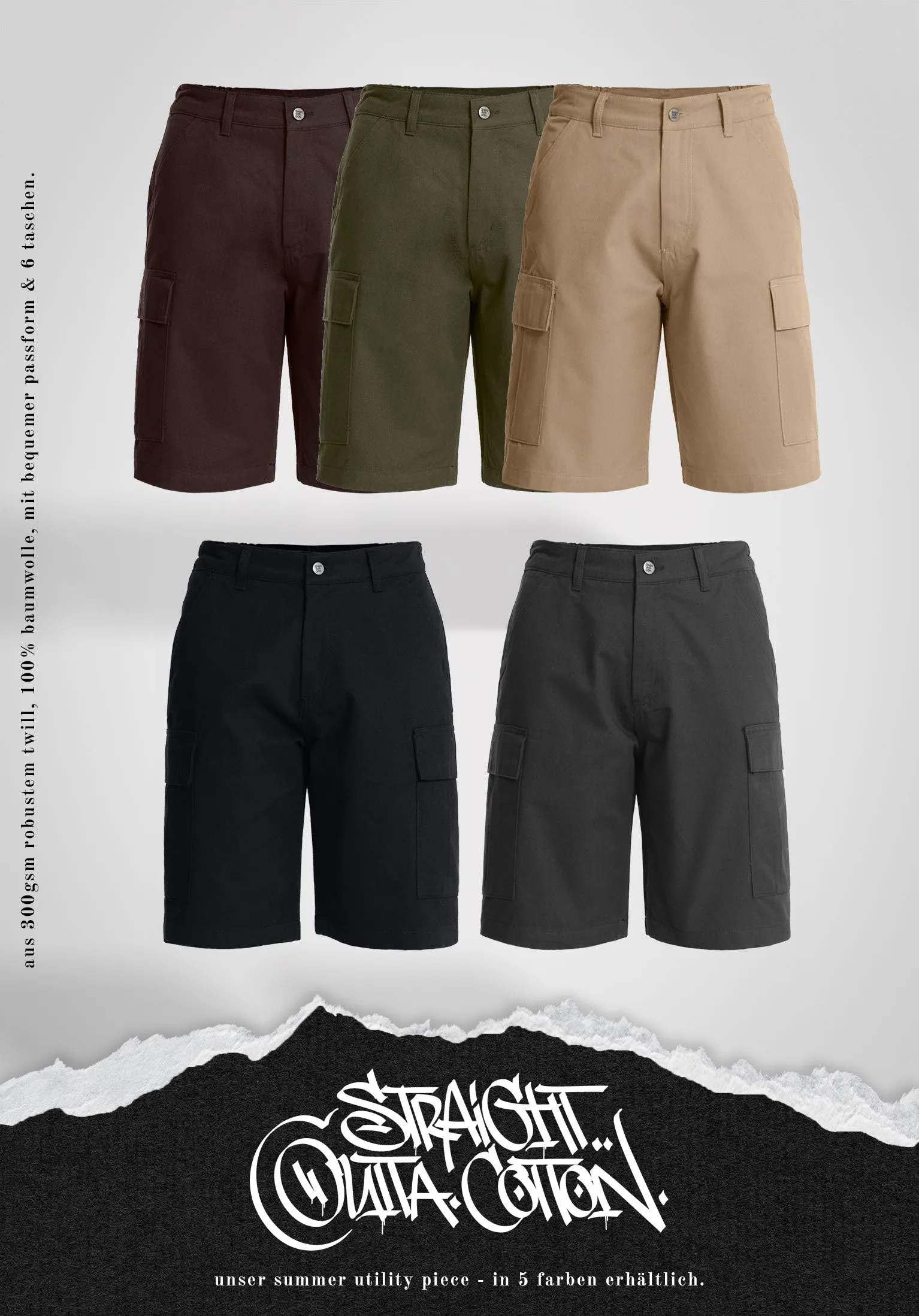 Cargo Shorts - Beige