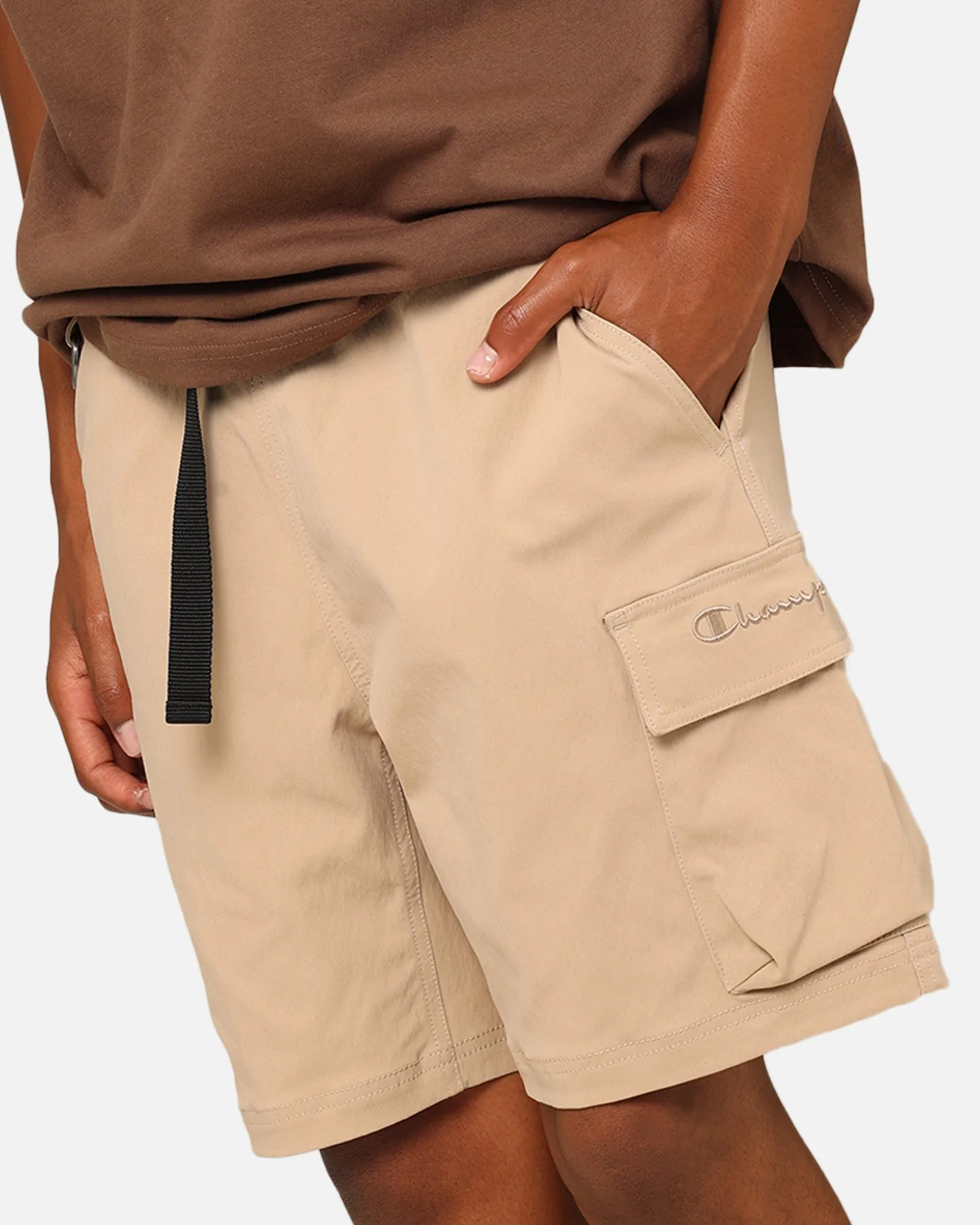 Champion Reb Script Hike Shorts Beam