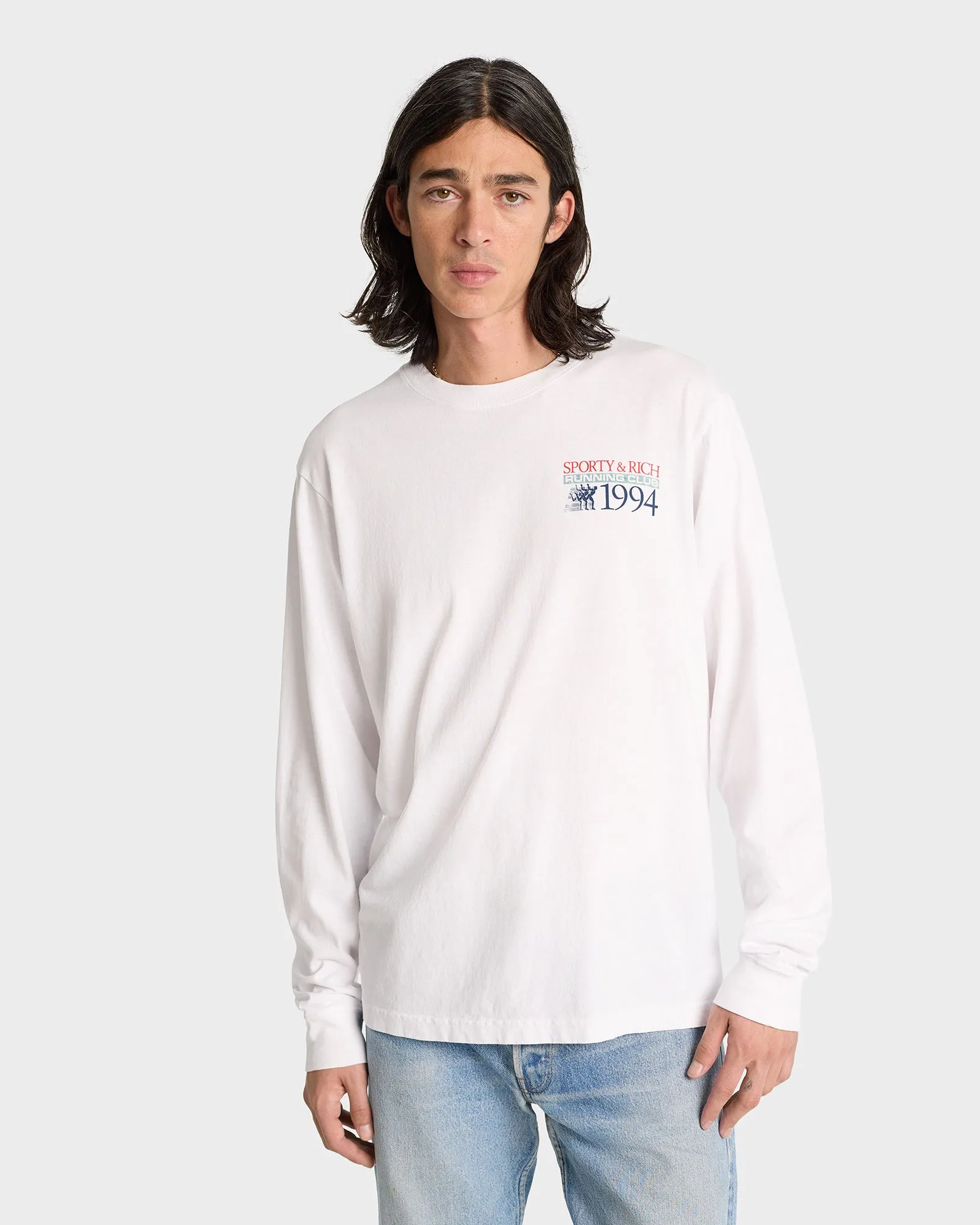 Finish Line Longsleeve - White/Multi