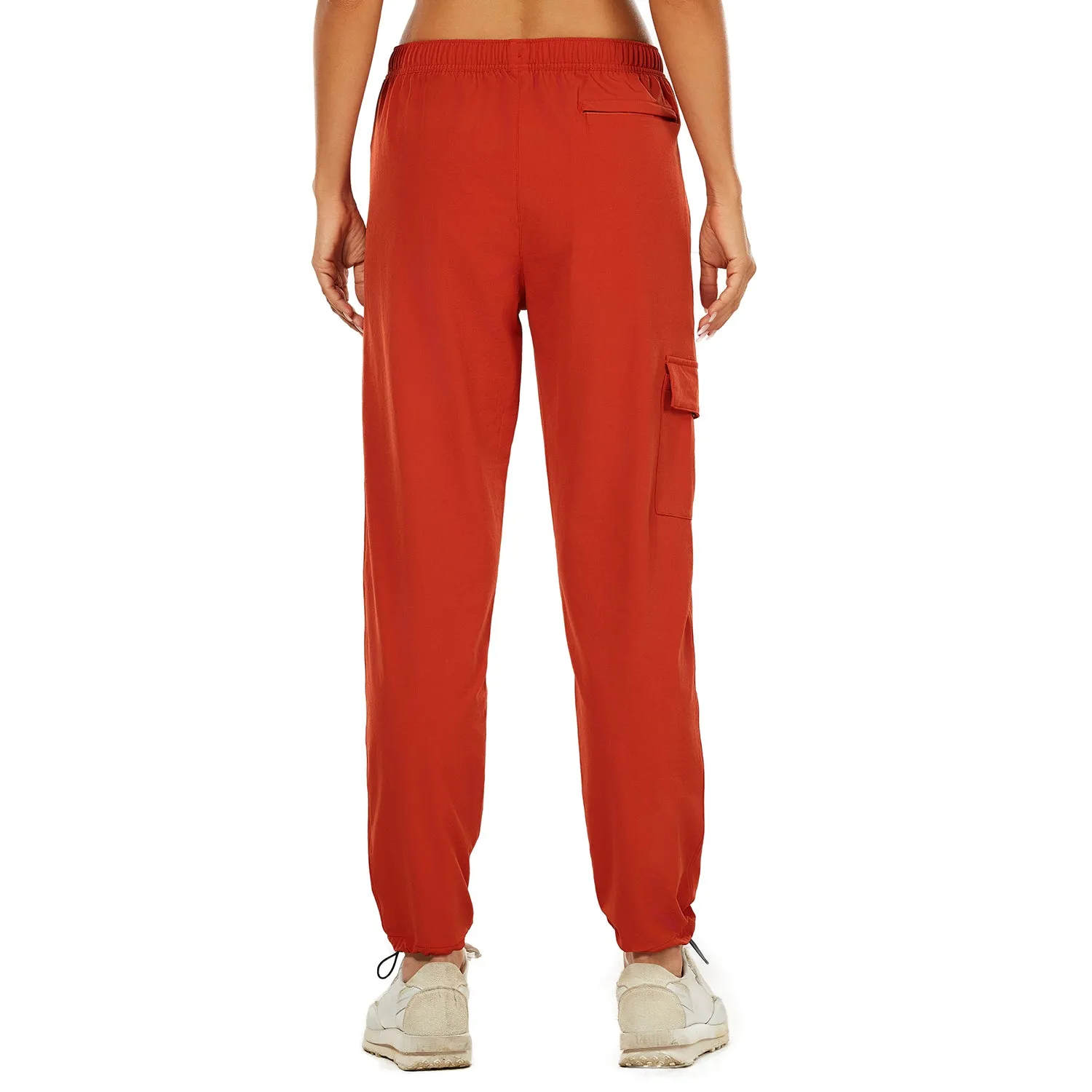 HUGE SPORTS High Waisted Hiking Pants for Women - Orange