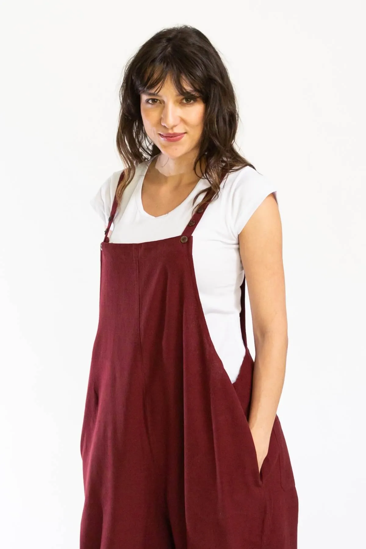 Juanita Overalls Long - Berry