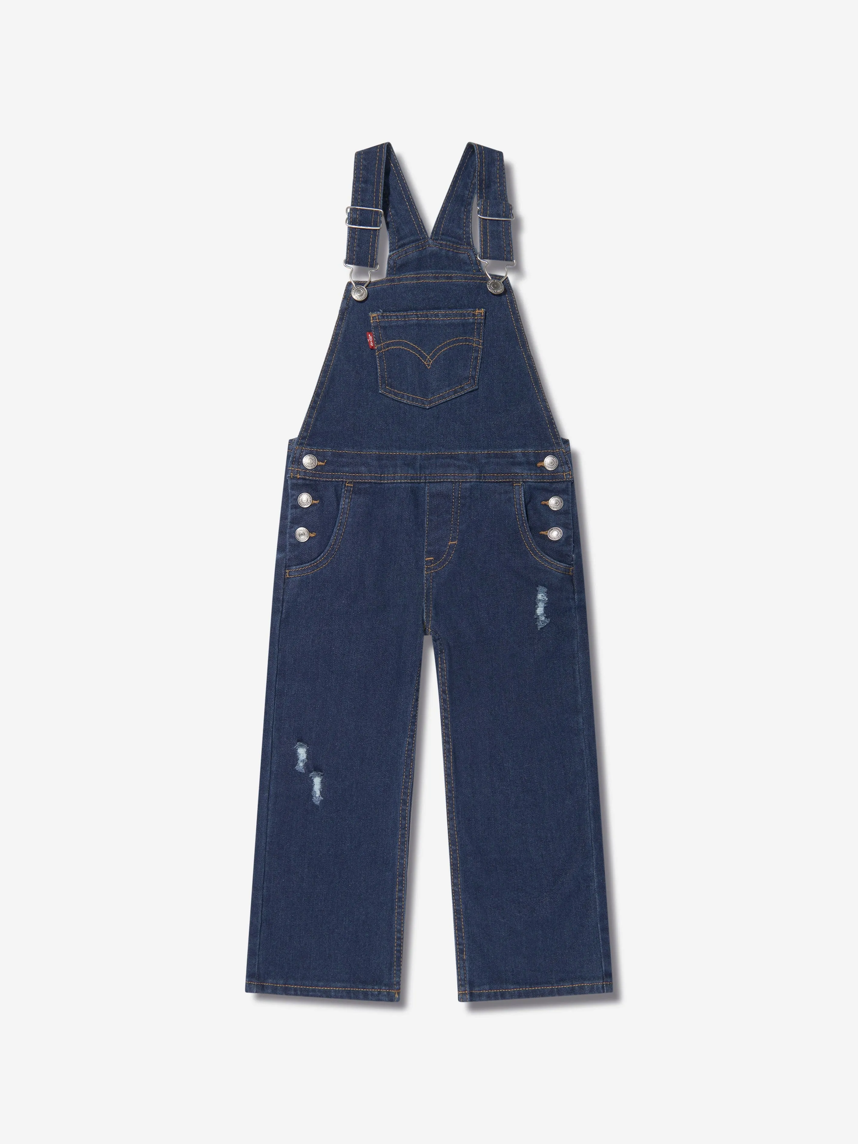 Levi's Wear Girls Baggy Denim Dungarees in Blue