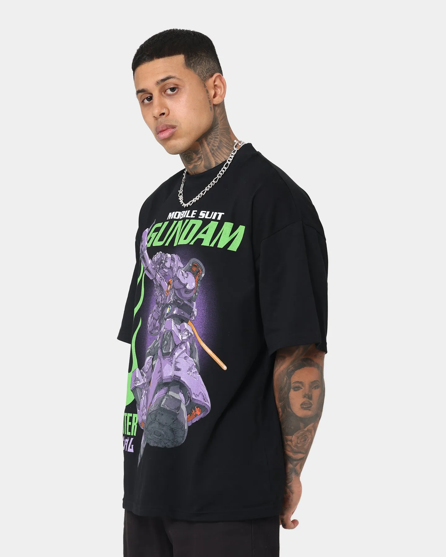 Loiter X Gundam Dom T-Shirt Black