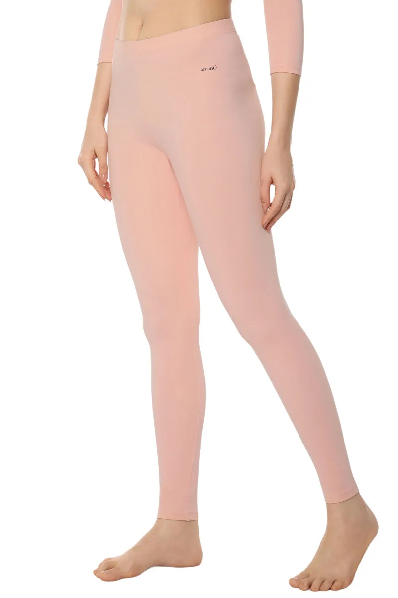 LuxeHeat Leggings - Cameo Rose