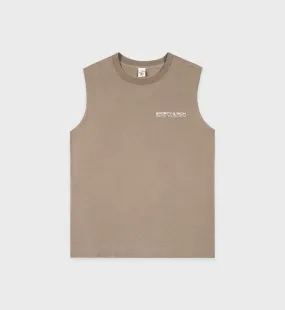 Made In USA Muscle Tee - Espresso/White