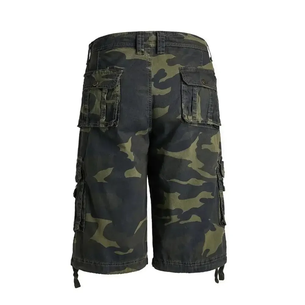 Men's Green Cargo Shorts