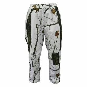 Mil-Tec Noiseless Windproof Waterproof Hunting Pants Wild Trees Snow Camo X LRG