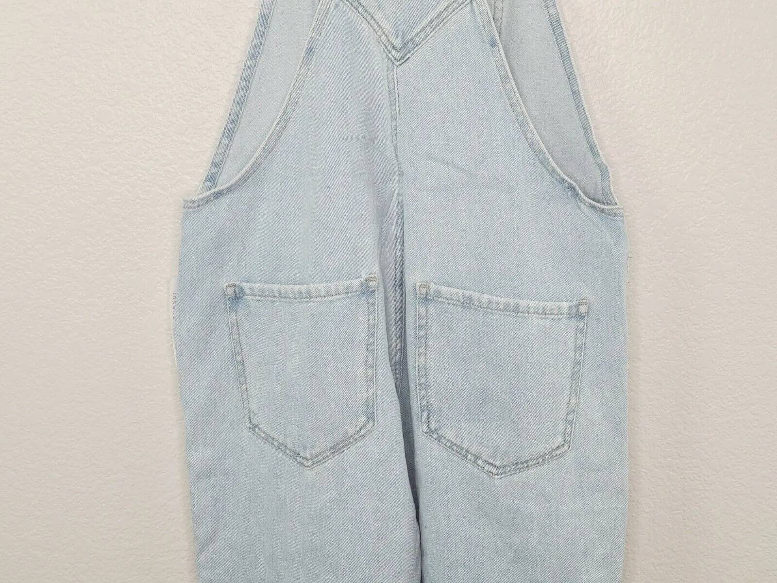 PacSun L.A. Women's Horizon Washed Distressed Baggy Overalls Size Medium