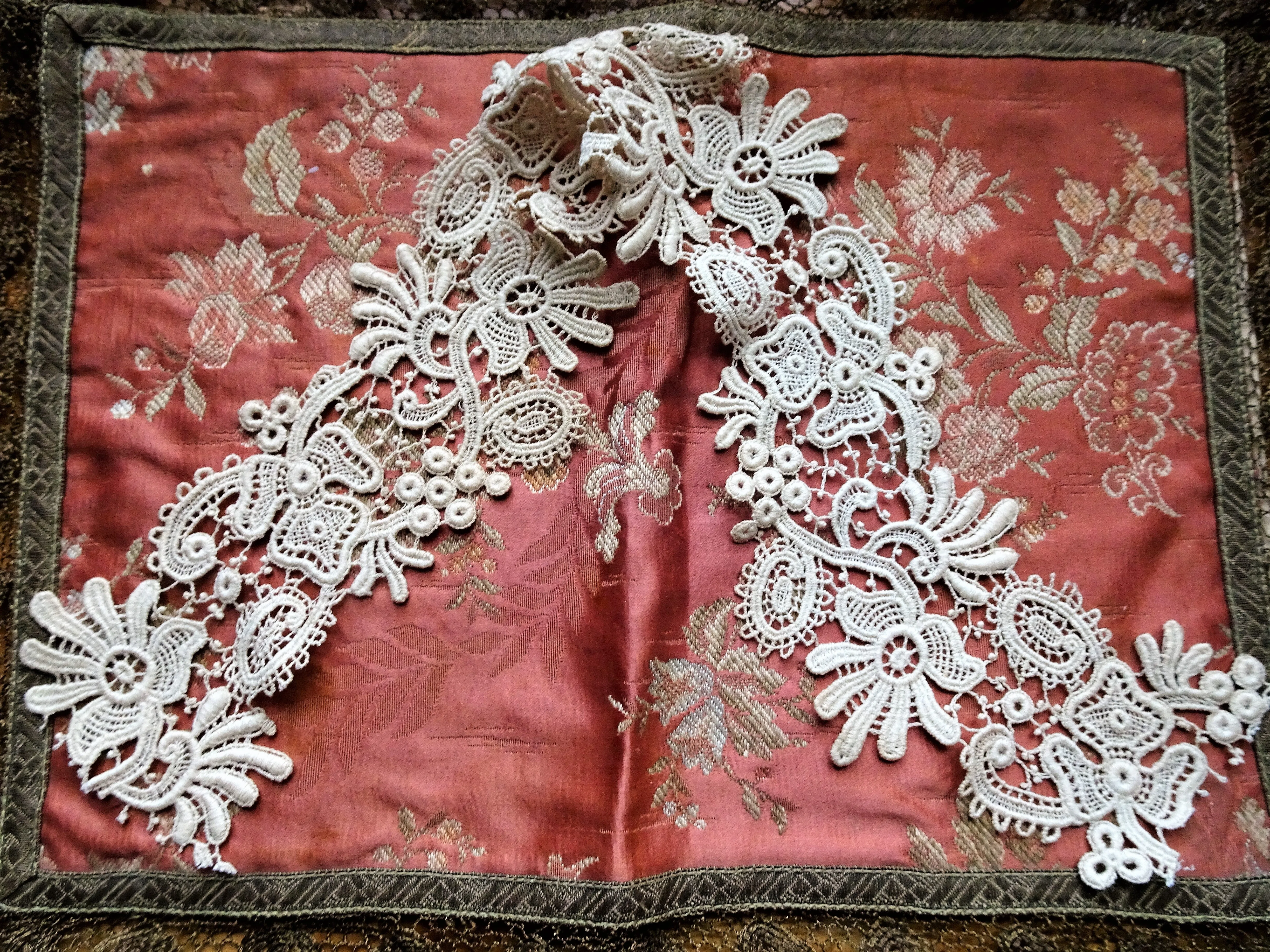 RESERVED UNIQUE Antique Victorian Lace Trim Intricate Pattern For Bridal Dress,Dolls, Clothing,Heirloom Sewing Antique Textiles