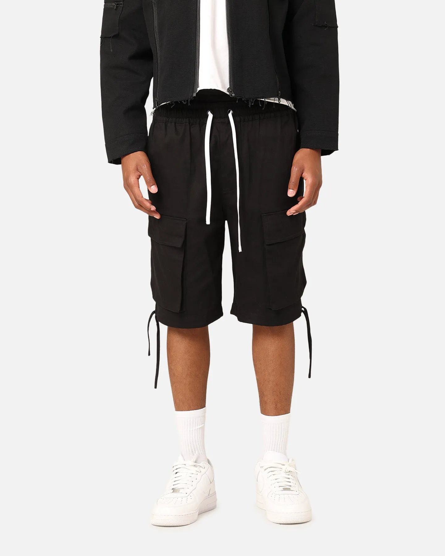 Saint Morta Dept Cargo Shorts Black