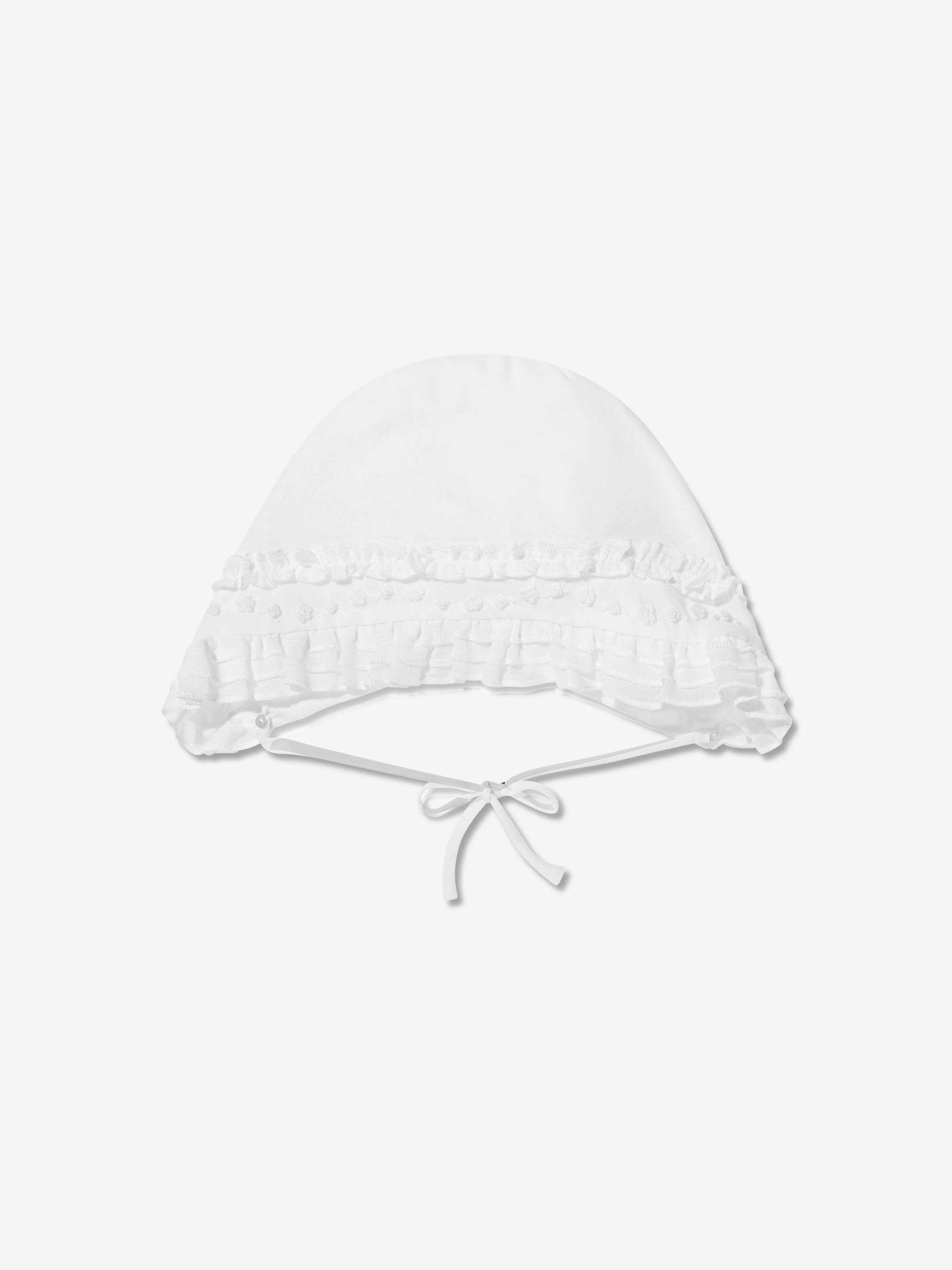 Sarah Louise Baby Girls Dress And Bonnet in Ivory