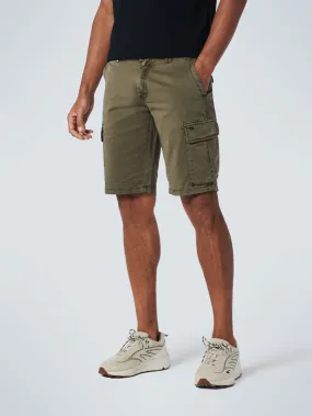 Short Cargo Garment Dyed   Stone Washed Stretch | Army