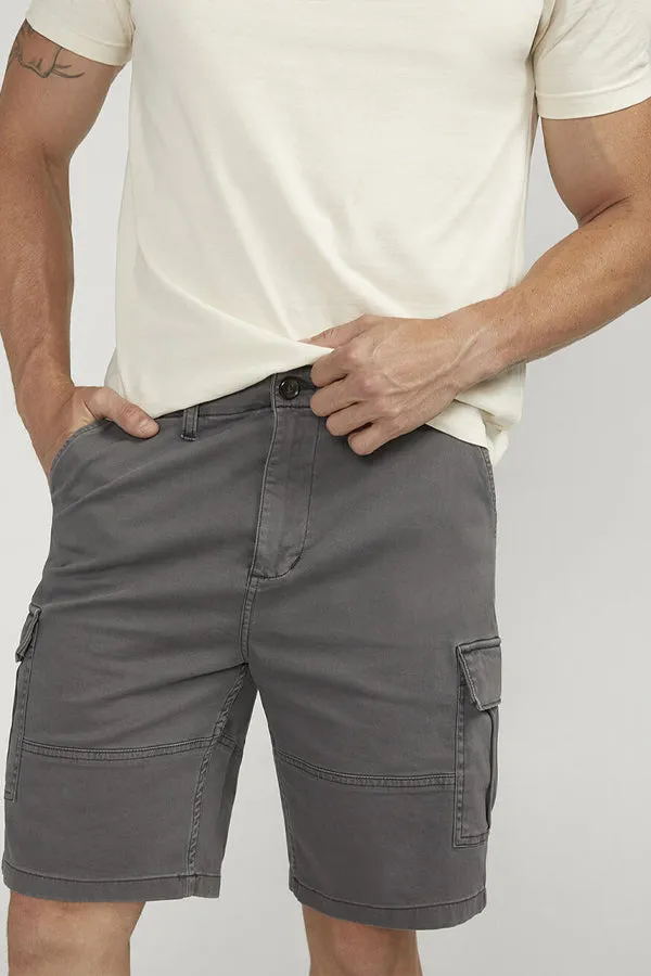 Silver Cargo Short