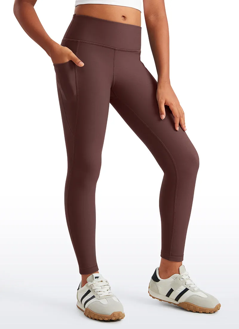 Thermal Fleece Lined Soft Girls Water-Resistant Pocketed Leggings