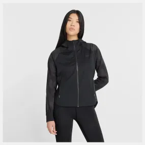 Womens Reflective Woven Jacket - Blacktop