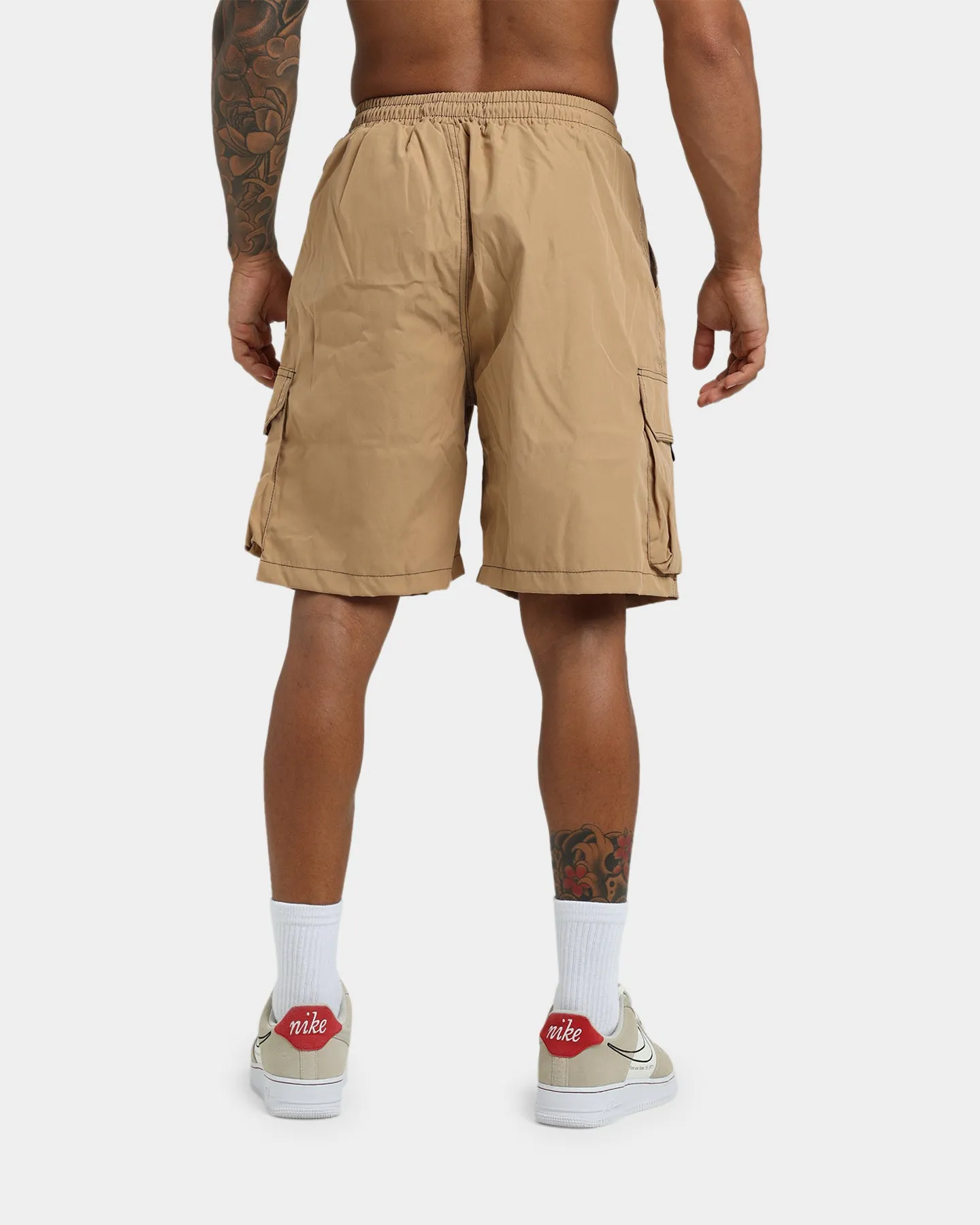 XXIII Dario Wide Leg Cargo Shorts Brown