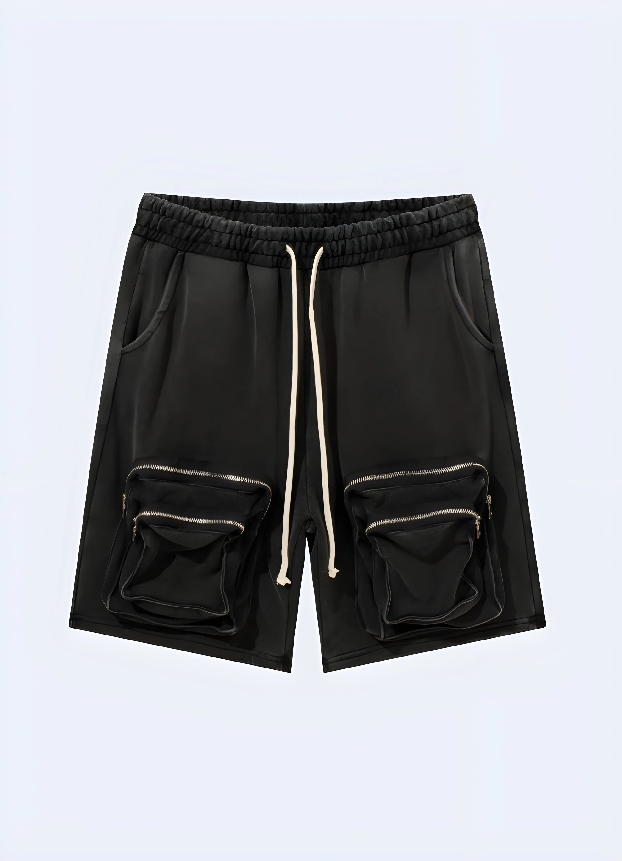 Zipper Cargo Shorts